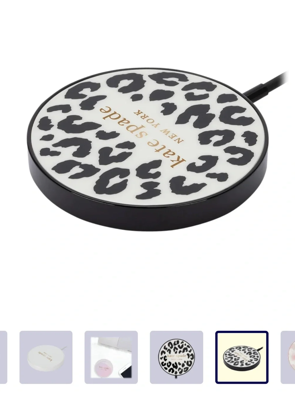 Kate Spade Leopard Phone Charger